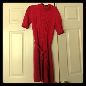 Red Sweater Dress